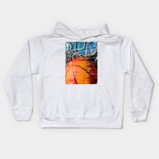 Takumipark basketball art swoosh vs 14 - Basketball artwork Kids Hoodie